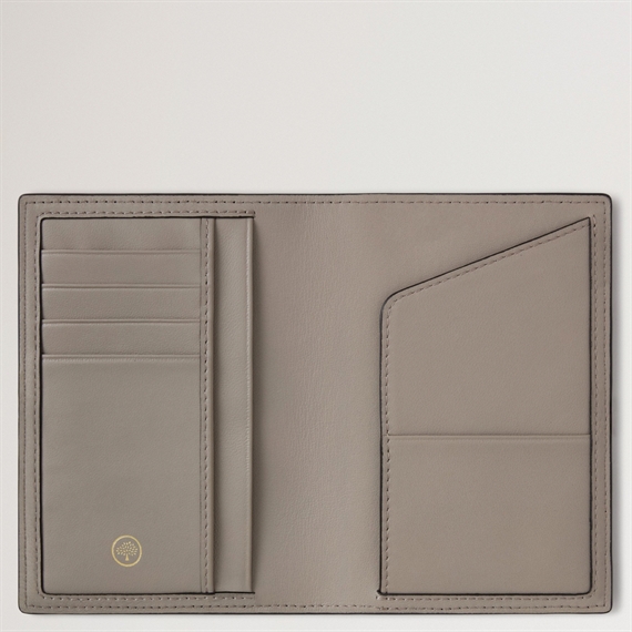 Mulberry Passport Cover Cashmere Taupe Small Classic Grain